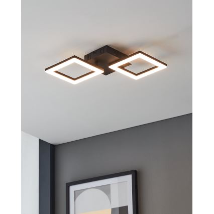 Eglo 31773 - LED Pritemdomas lubinis šviestuvas PARANDAY-Z LED/15,5W/230V 3000-6500K juoda