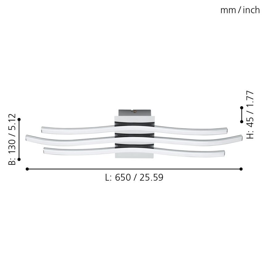 Eglo - LED lubinis šviestuvas LED/26W/230V