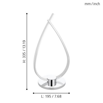 Eglo - LED stalinis šviestuvas LED/14W/230V