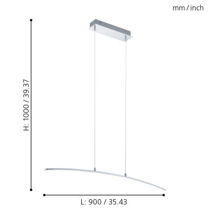 Eglo - LED sietynas LED/14W/230V