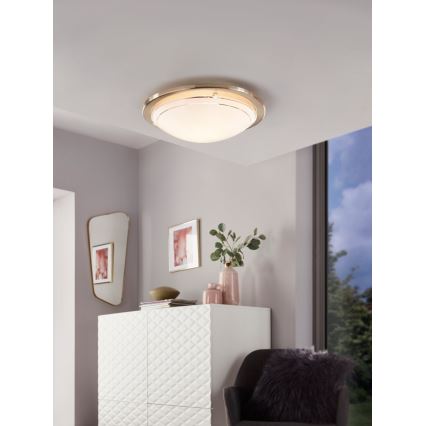 Eglo 32094 - LED lubinis šviestuvas PLANET LED/11W/230V 3000K matinis chromas