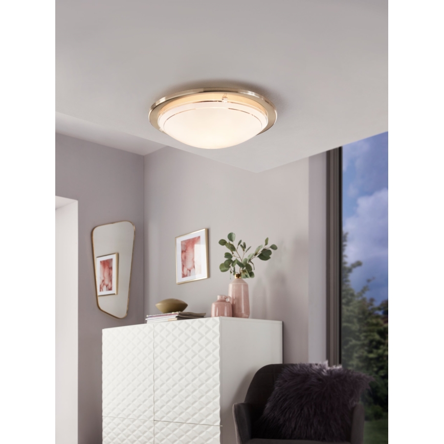 Eglo 32094 - LED lubinis šviestuvas PLANET LED/11W/230V 3000K matinis chromas