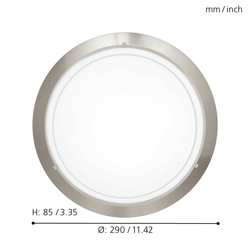 Eglo 32094 - LED lubinis šviestuvas PLANET LED/11W/230V 3000K matinis chromas