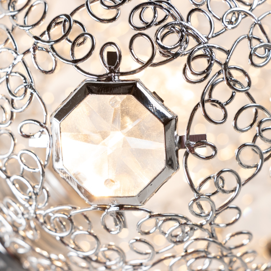 Eglo 32103 - LED paviršinė liustra VELAGO 5xG9/33W/230V blizgus chromas