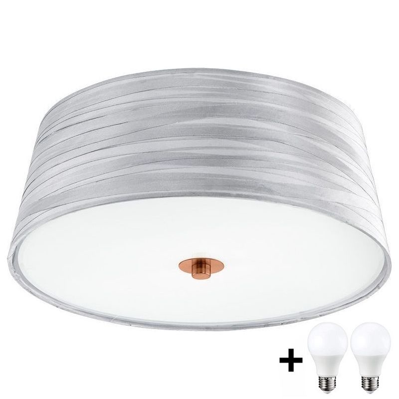 Eglo 32111- LED lubinis šviestuvas FONSEA 1 2xE27/9W/230V sidabras/varis