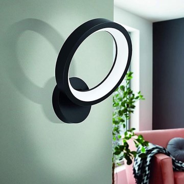 Eglo 32325 - LED RGBW Pritemdomi sieniniai šviestuvai MARGHERA-C LED/16W/230V 2700-6500K juoda
