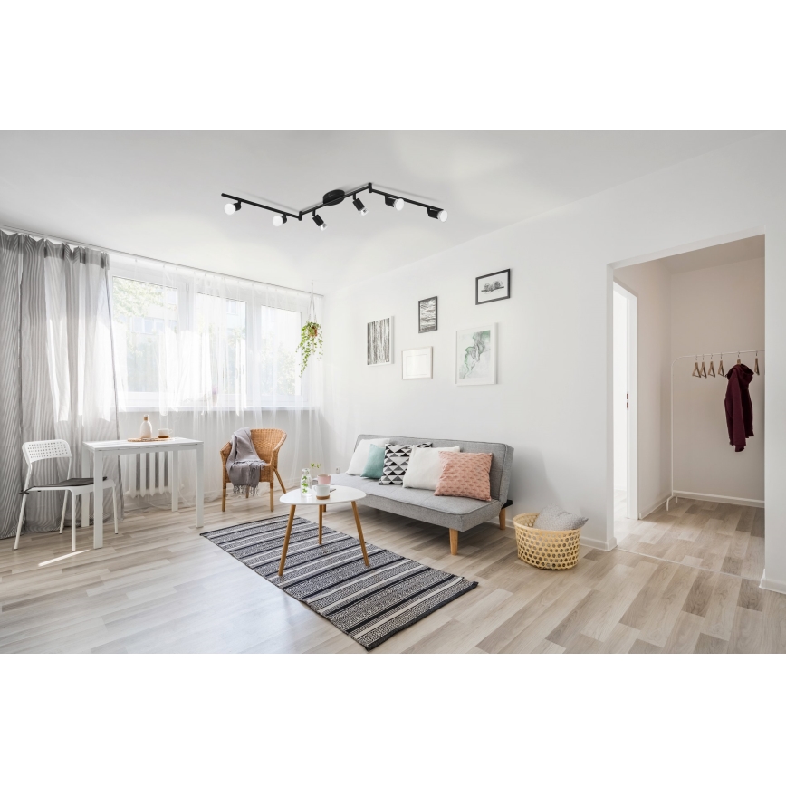 Eglo - LED akcentinis šviestuvas 6xGU10/2,8W/230V 3000K juoda