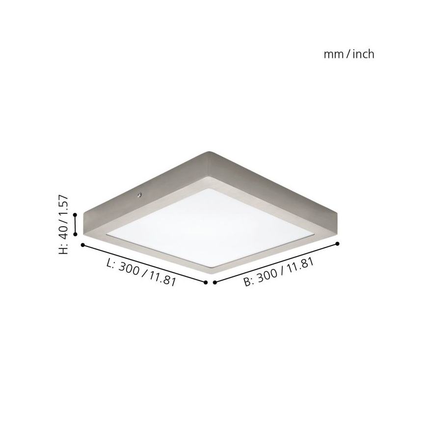 Eglo 32446 - LED lubinis šviestuvas FUEVA 1 LED/24W/230V