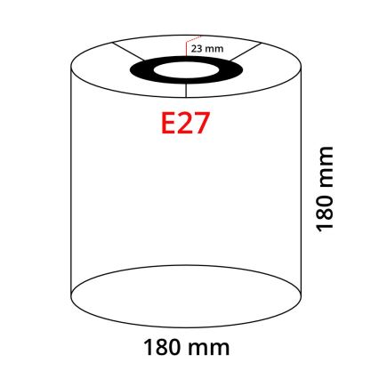 Eglo 32493 - Universalus gaubtas TUNJA E27 diametras 18 cm balta