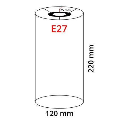 Eglo 32502 - Universalus gaubtas TUNJA E27 diametras 12 cm ruda