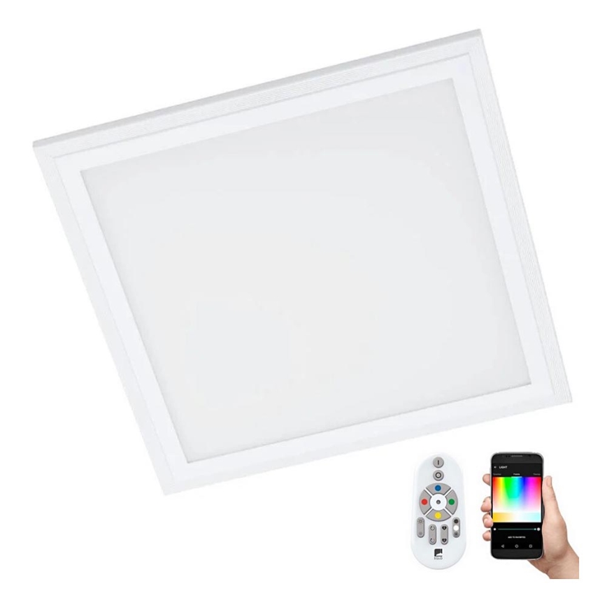 Eglo 32546 - LED RGBW Reguliuojamas lubinis šviestuvas SALOBRENA-C LED/16W/230V 2700-6500K 30x30 cm balta