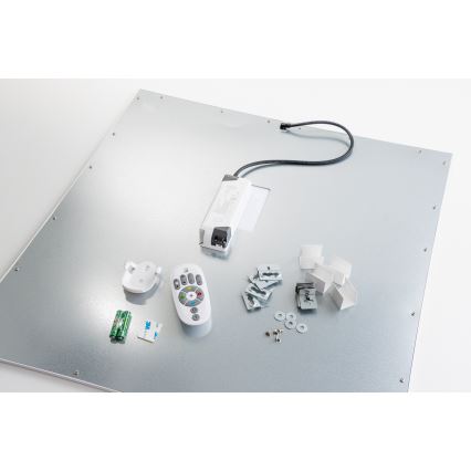 Eglo 32547 - LED RGBW Pritemdomas paviršinis/įleidžiamas skydelis 2in1 SALOBRENA-C LED/34W/230V baltas 60x60 cm + valdymo pultas