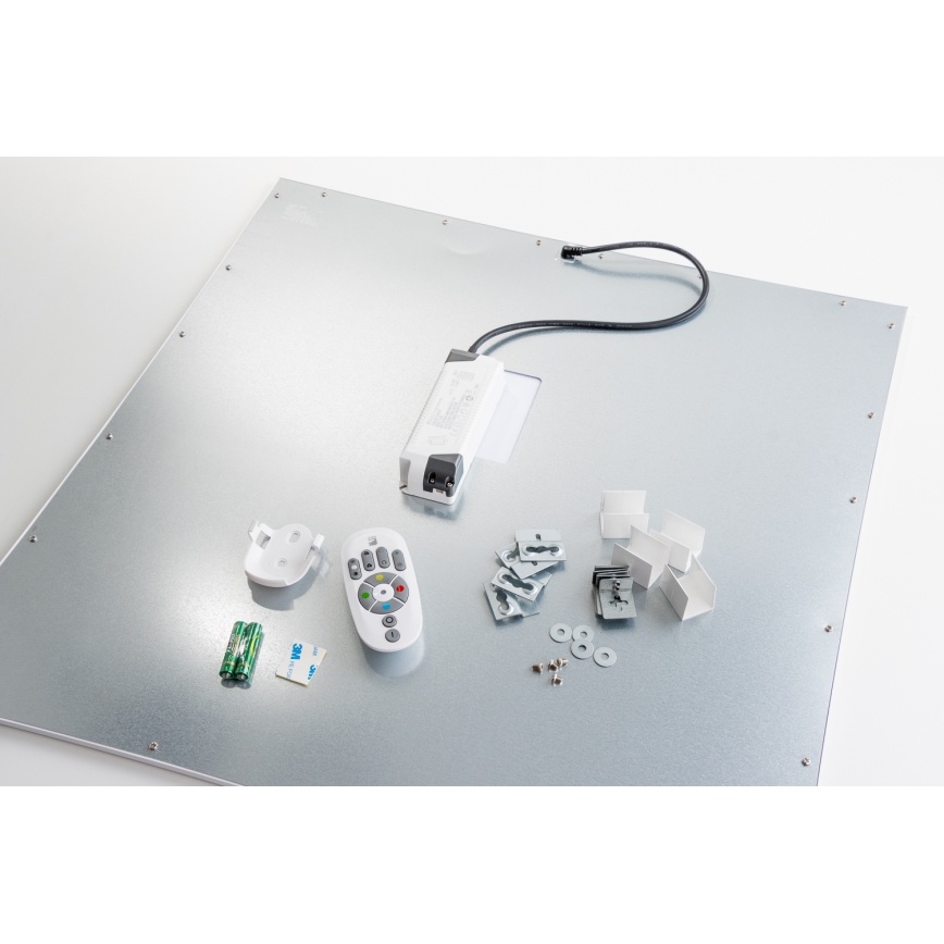 Eglo 32547 - LED RGBW Pritemdomas paviršinis/įleidžiamas skydelis 2in1 SALOBRENA-C LED/34W/230V baltas 60x60 cm + valdymo pultas