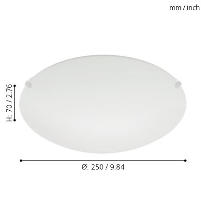Eglo 32602 - LED lubinis šviestuvas MARS LED/11W/230V Ø 25 cm