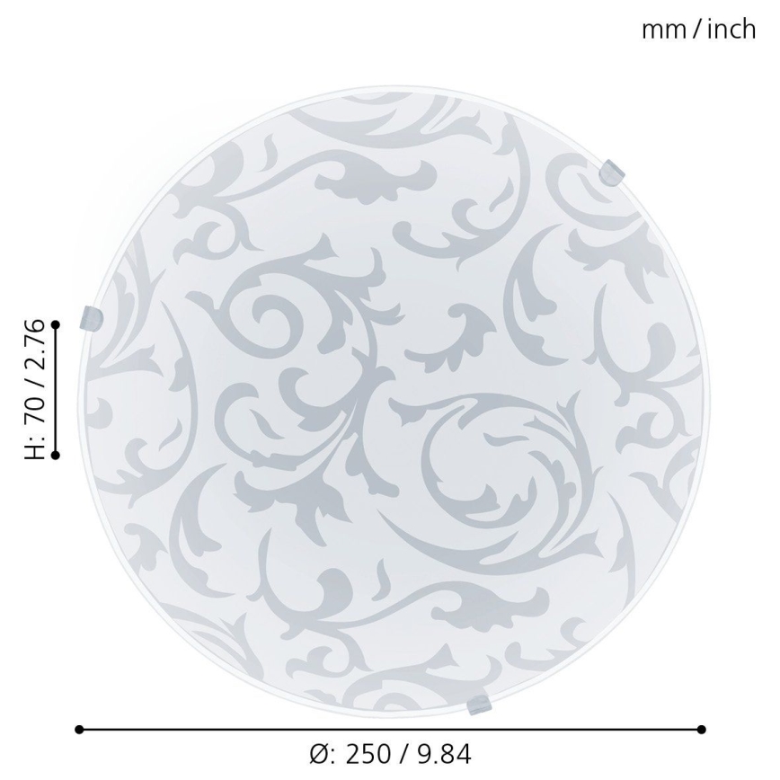 Eglo 32606 - LED lubinis šviestuvas MARS LED/11W/230V, skersmuo 25 cm