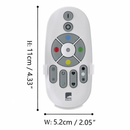 Eglo - Nuotolinio valdymo pultas CONNECT 2xAAA Bluetooth