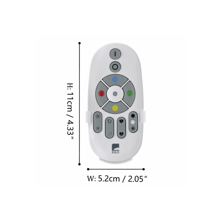 Eglo - Nuotolinio valdymo pultas CONNECT 2xAAA Bluetooth