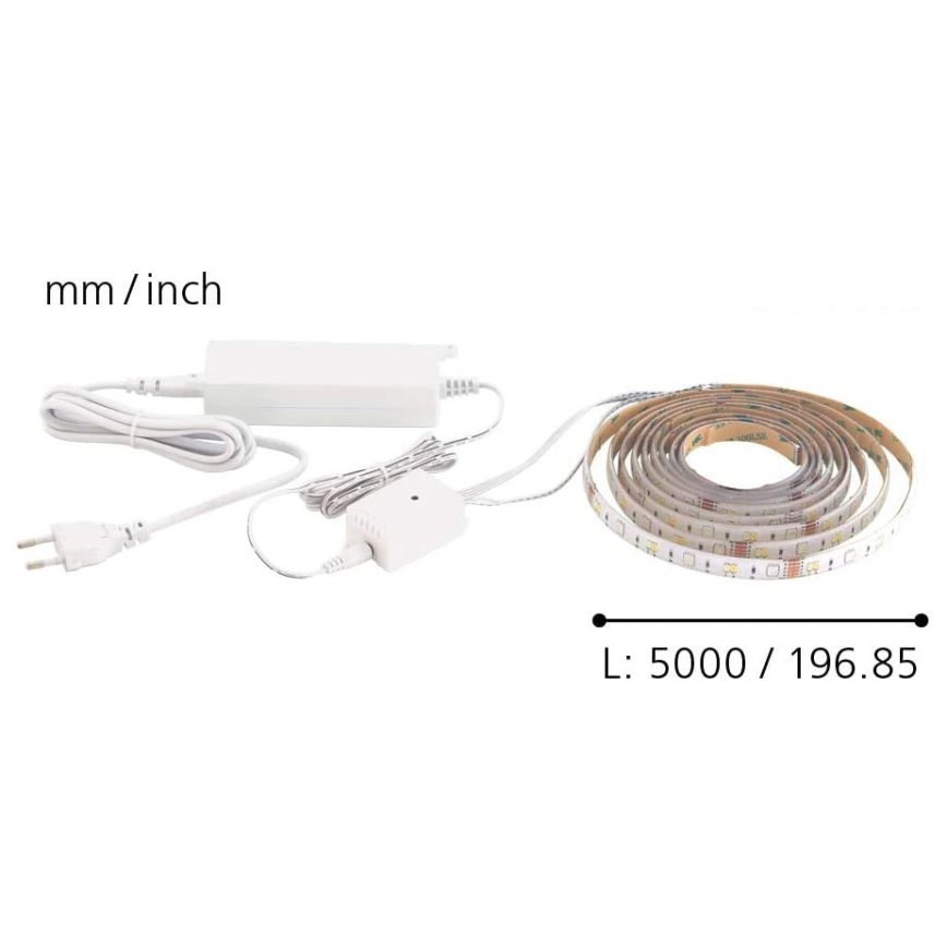 Eglo - LED juosta 5m STRIPE-C LED-RGB/19W/230V