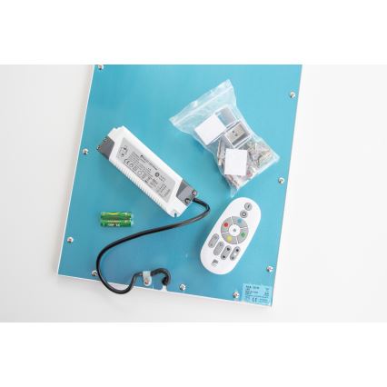 Eglo 32734 - reguliuojamas LED RGBW paviršinis šviestuvas 2 viename SALOBRENA-C LED/34W/230V balta + nuotolinis valdymas