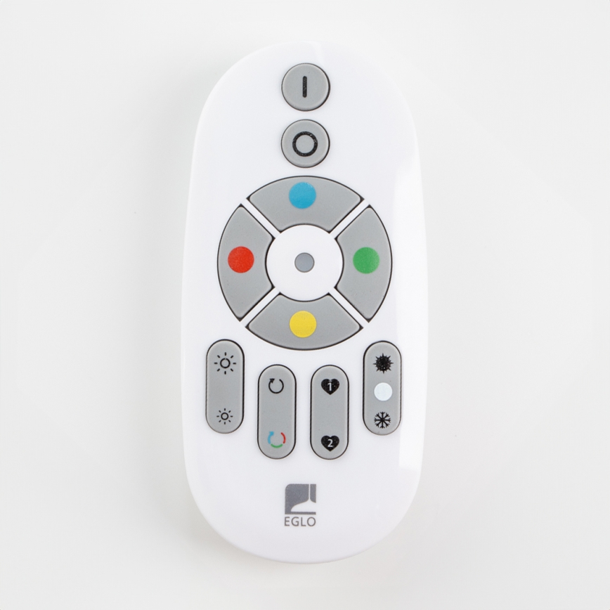 Eglo 32734 - LED RGBW Pritemdomas paviršinis/įleidžiamas skydelis 2in1 SALOBRENA-C LED/34W/230V balta + valdymo pultas