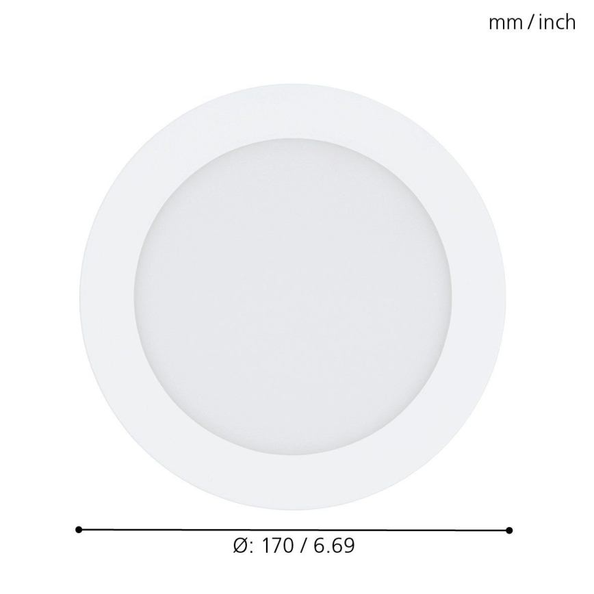 Eglo - LED RGB dimeriuojamas įleidžiamas šviestuvas FUEVA-C LED/10,5W/230V skersmuo 17 cm