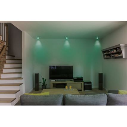 Eglo - LED RGB Reguliuojamas įleidžiamas šviestuvas FUEVA-C LED/10,5W/230V