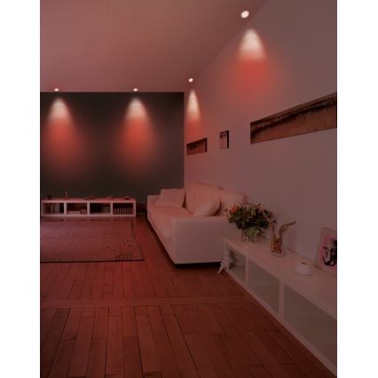 Eglo - RGB LED dimeriuojamas įleidžiamas šviestuvas FUEVA-C LED/5,4W/230V skersmuo 12 cm