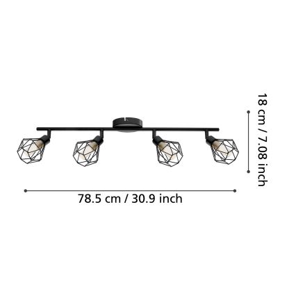 Eglo - LED akcentinis šviestuvas 4xG9/3W/230V