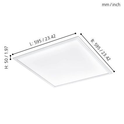 Eglo - LED Lubinis šviestuvas LED/40W/230V