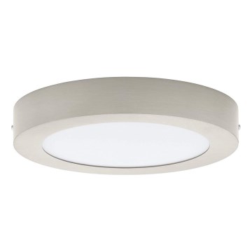 Eglo 32816 - Dimeriuojamas LED lubinis šviestuvas FUEVA LED/17W/230V 3000-6500K Ø 22,5 cm matinis chromas + nuotolinis valdymas