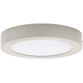 Eglo 32817 – dimeriuojamas lubinis LED šviestuvas FUEVA LED/21W/230V 3000–6500 K, skersmuo 30 cm, matinio chromo apdaila, su nuotoliniu valdymu