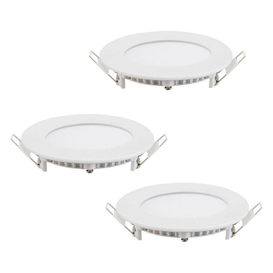 Eglo - OMPLEKTAS 3x LED RGB Pritemdomas įleidžiamas lubinis šviestuvas FUEVA-C 1xLED/3W/230V