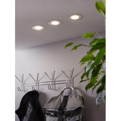 Eglo - RINKINYS 3x LED RGB reguliuojamas įmontuojamas šviestuvas FUEVA-C 1xLED/3W/230V