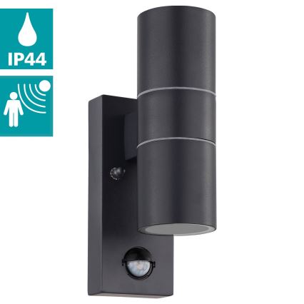 Eglo - LED Lauko sieninis šviestuvas su jutikliu 2xGU10/3W/230V IP44