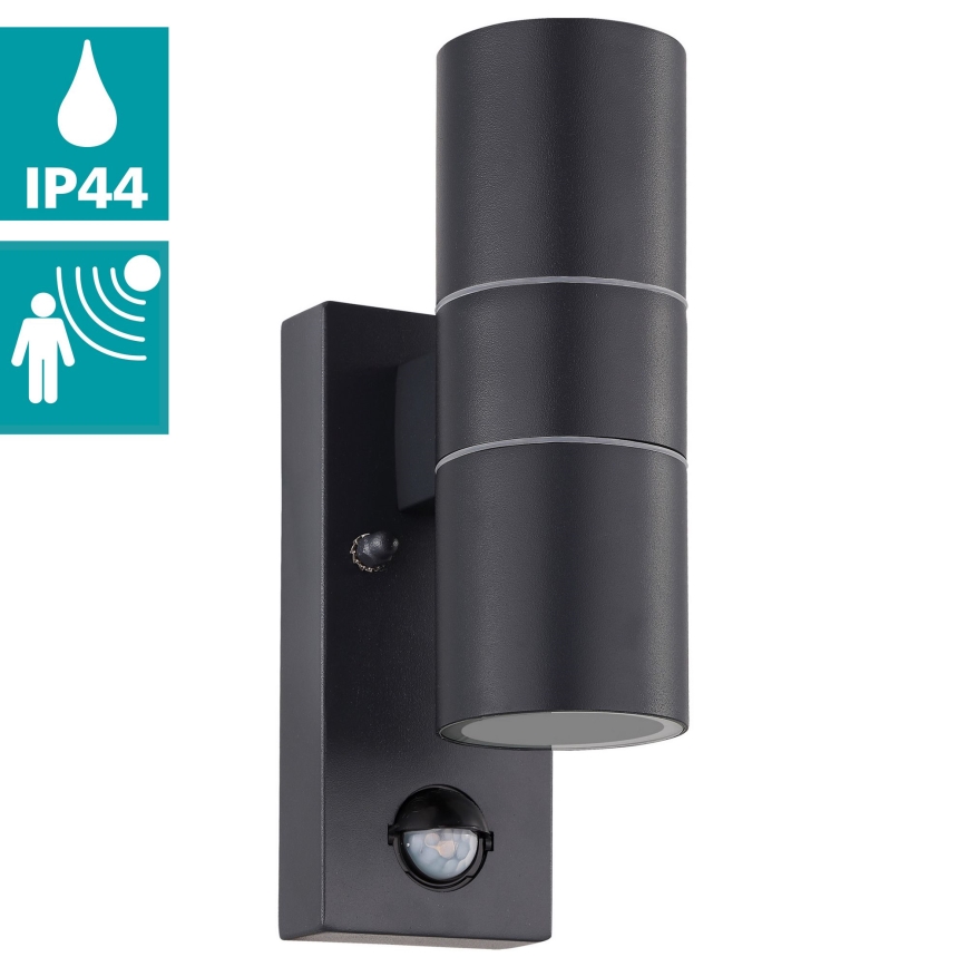 Eglo - LED Lauko sieninis šviestuvas su jutikliu 2xGU10/3W/230V IP44