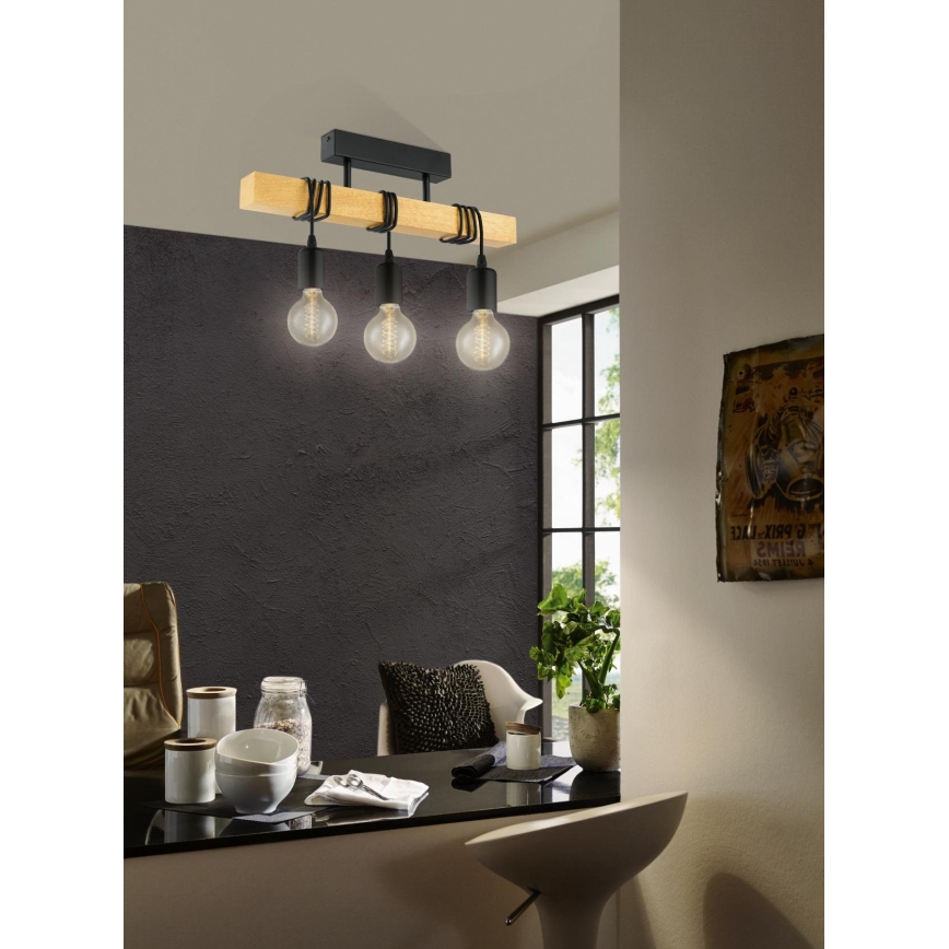 Eglo - Tvirtinamas sietynas TOWNSHEND 3xE27/60W/230V