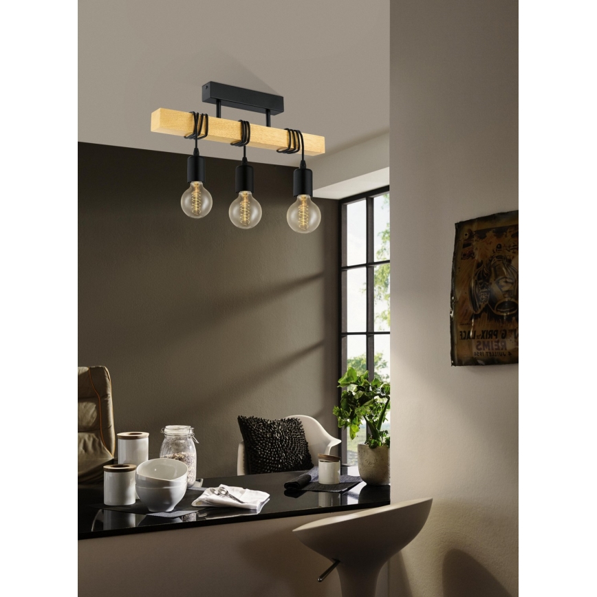 Eglo - Tvirtinamas sietynas TOWNSHEND 3xE27/60W/230V