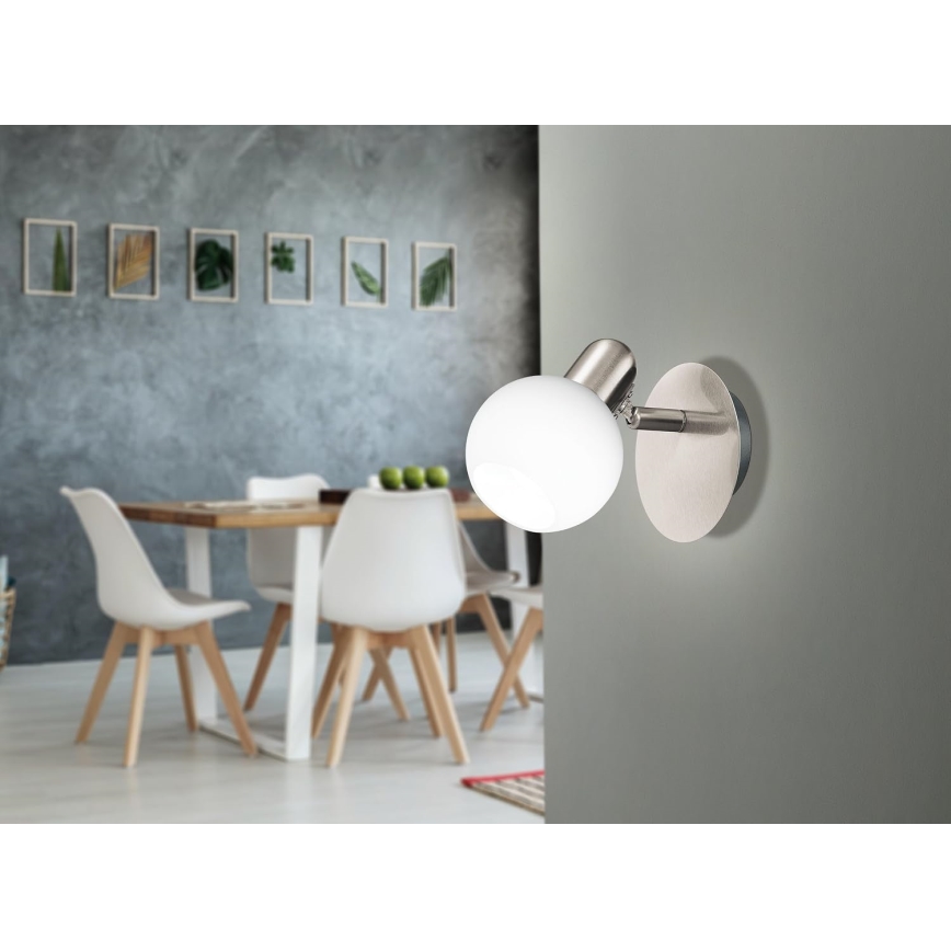 Eglo 32925 - dimeriuojamas LED sieninis taškinis šviestuvas COMBA 1xE14/6W/230V matinis chromas