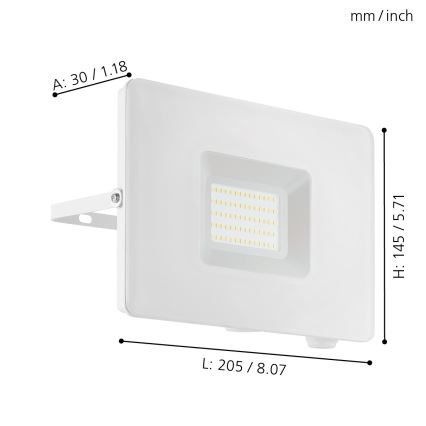 Eglo - LED prožektorius LED/50W/230V IP65