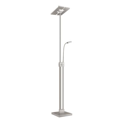 Eglo 33182 - LED pritemdomas toršeras SOLANO 1xLED/26W/230V +1xLED/3,2W 3000K matinis chromas