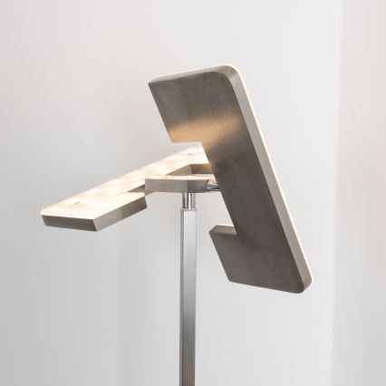 Eglo 33182 - LED pritemdomas toršeras SOLANO 1xLED/26W/230V +1xLED/3,2W 3000K matinis chromas