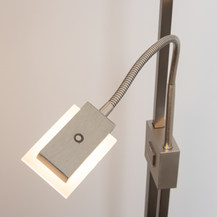 Eglo 33182 - LED pritemdomas toršeras SOLANO 1xLED/26W/230V +1xLED/3,2W 3000K matinis chromas