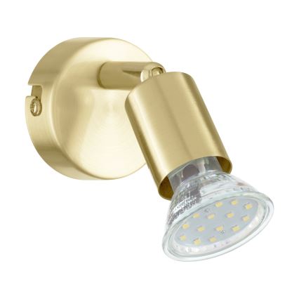 Eglo - LED sieninis akcentinis šviestuvas 1xGU10/2,8W/230V 3000K auksas