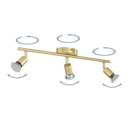 Eglo - LED akcentinis šviestuvas 3xGU10/2,8W/230V 3000K auksas