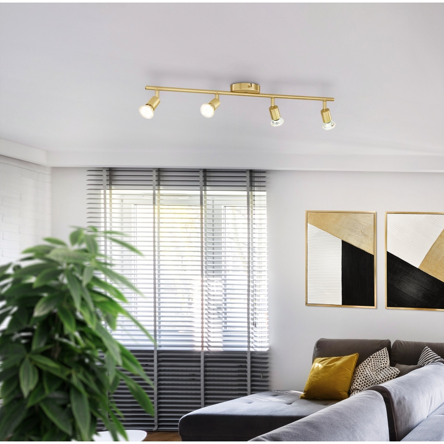 Eglo - LED akcentinis šviestuvas 4xGU10/2,8W/230V 3000K auksas