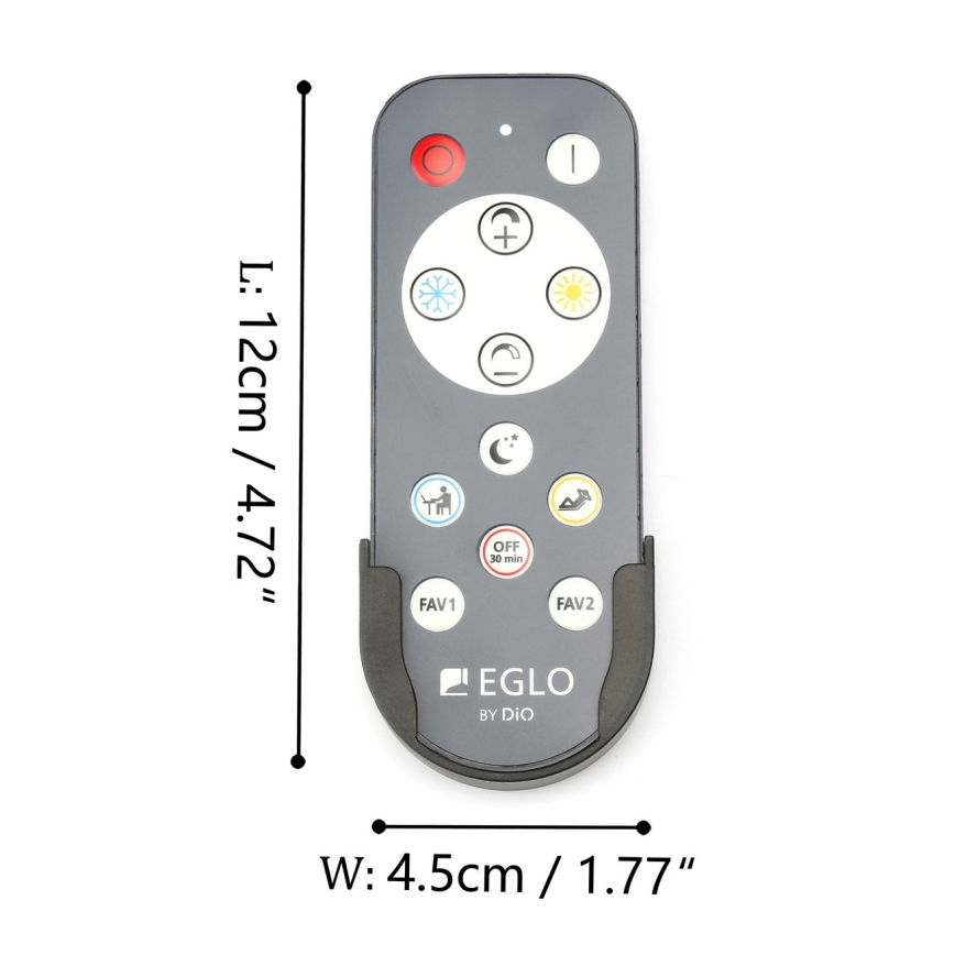 Eglo 33199 - Nuotolinio valdymo pultas FRANIA 1xCR2032
