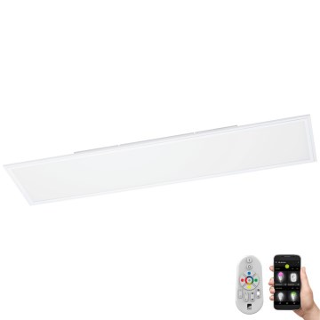 Eglo 33203 - LED RGBW Reguliuojama ant pagrindo montuojama panelė SALOBRENA LED/34W/230V + nuotolinio valdymo pultas