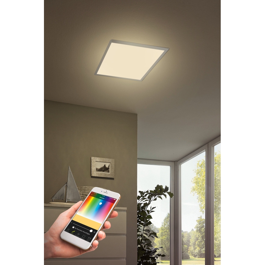 Eglo 33204 - LED RGBW Pritemdomas šviestuvas SALOBRENA-C LED/34W/230V 2700-6500K + nuotolinio valdymo pultas