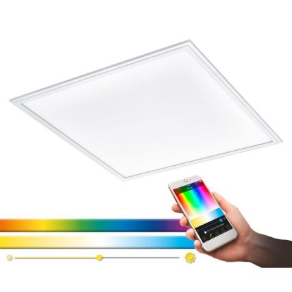 Eglo 33204 - LED RGBW Pritemdomas šviestuvas SALOBRENA-C LED/34W/230V 2700-6500K + nuotolinio valdymo pultas