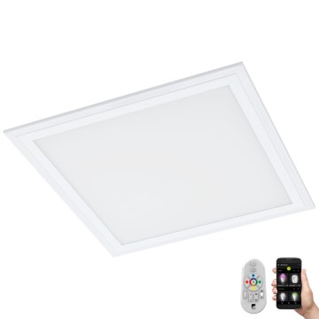 Eglo 33206 - LED RGBW dimeriuojamas lubinis šviestuvas SALOBRENA-C LED/16W/230V 30x30 cm + nuotolinio valdymo pultelis